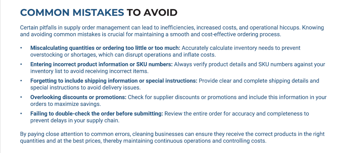 Cleaning Supply Order Form Template (+Free PDF Download) > Image 3
