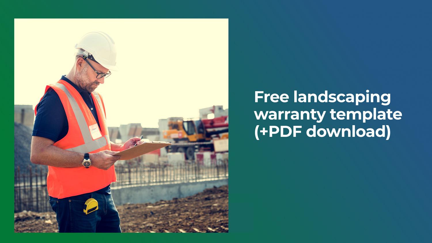 Free Landscaping Warranty Template (+PDF Download)