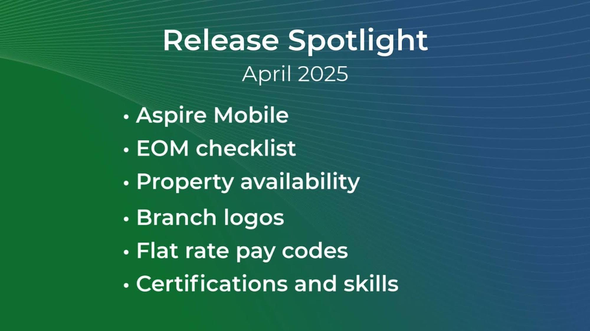 Yoshino Cherry Release Spotlight: New Aspire Features for Spring